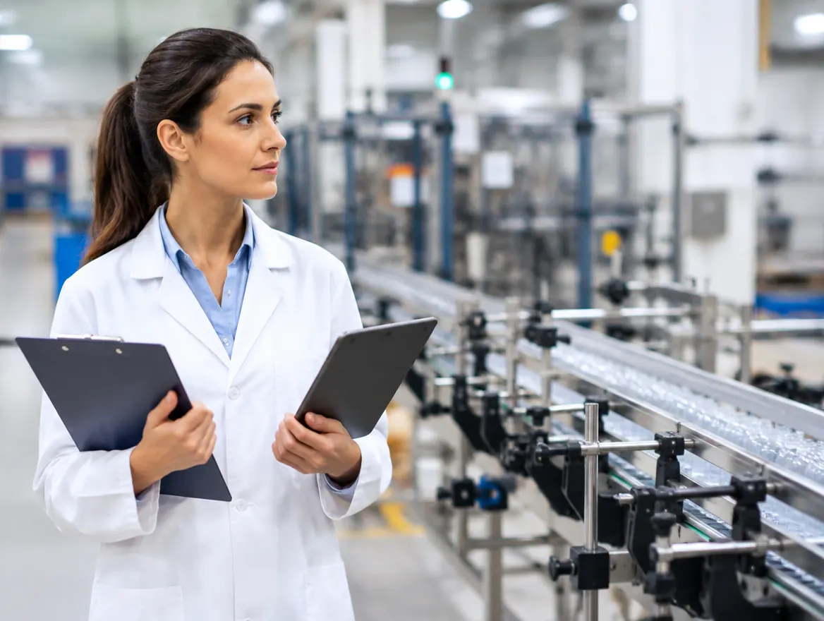Audit qualità in una linea produttiva